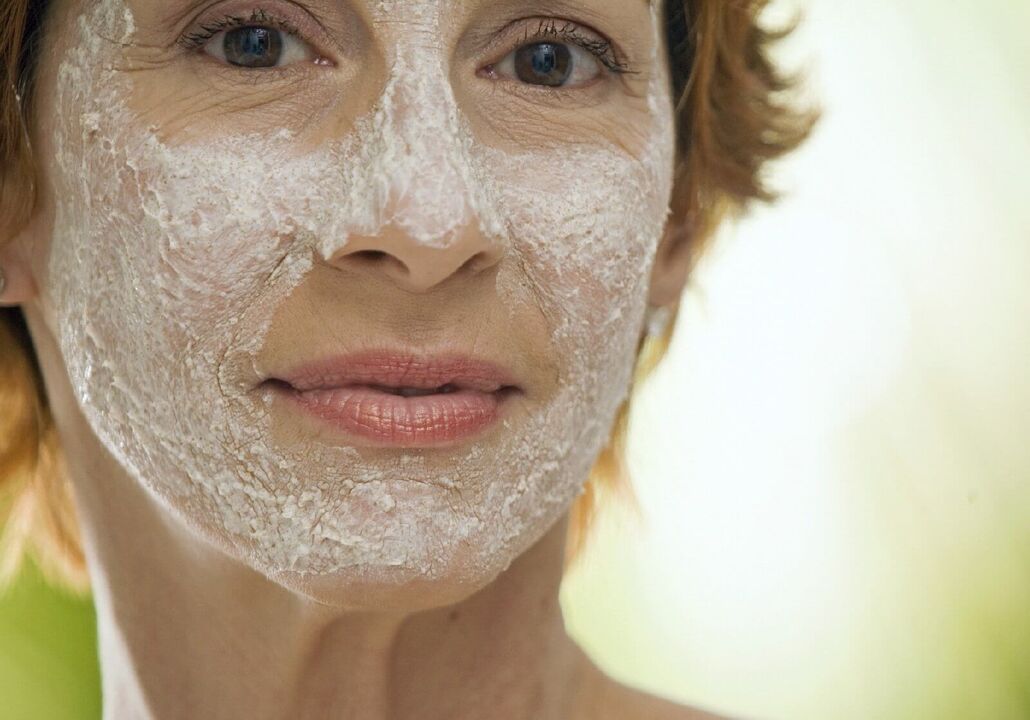 Rejuvenating face mask after 50 years